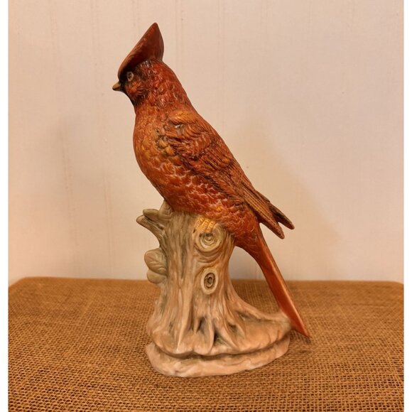Vintage Hand-Painted Ceramic Cardinal Bird Figurine - Picture 4 of 10